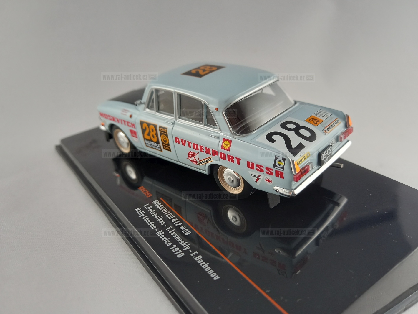 Moskvič 412, No.28, Potapcikas, Londýn - Mexiko 1970 1:43 IXO