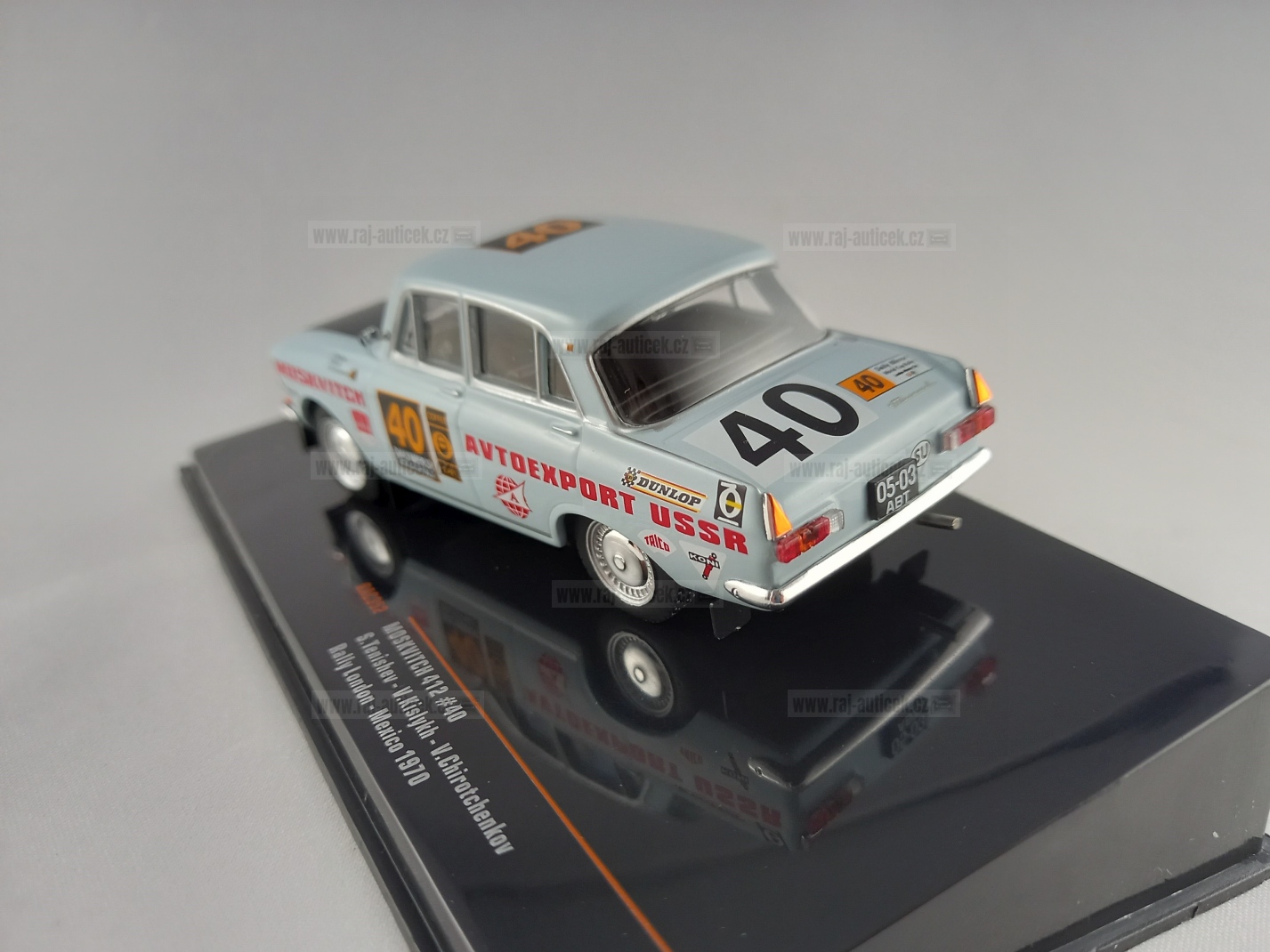 Moskvič 412, No.40, Tenishev, Londýn - Mexiko 1970 1:43 IXO