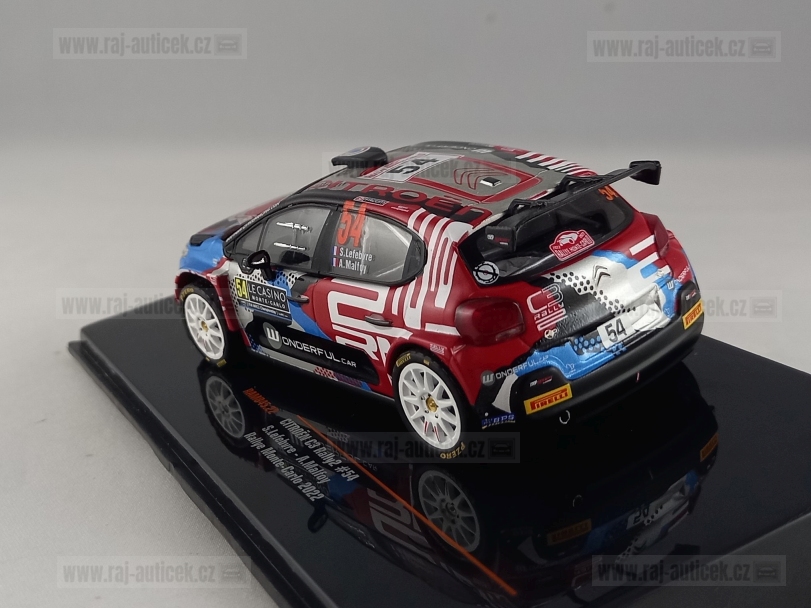 Citroen C3 Rally2, no.54, Lefebvre, rallye Monte Carlo 2022 1:43 IXO