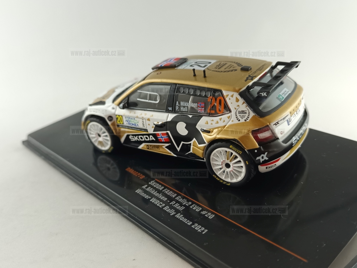 Škoda Fabia Rally 2 EVO, No.20, Mikkelsen, Rallye Monza 2021 1:43 IXO