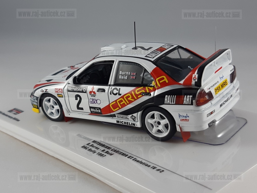 Mitsubishi Carisma GT Evo IV, No.2, Burns, RAC rallye 1997 1:43 IXO
