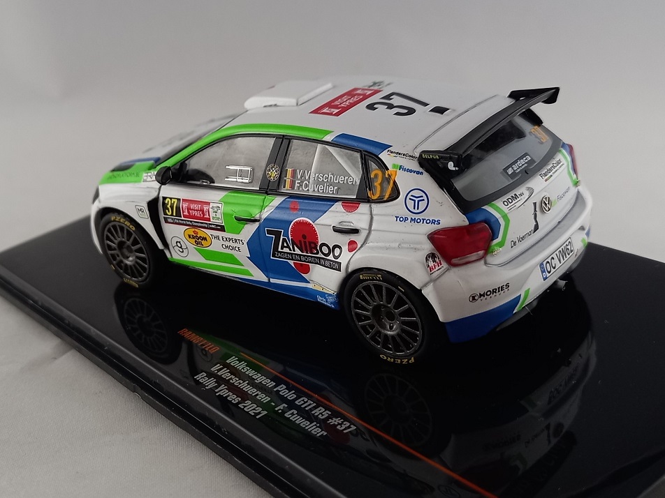 VW Polo GTI R5, No.37, Verschueren, rallye Ypres 2021 1:43 IXO