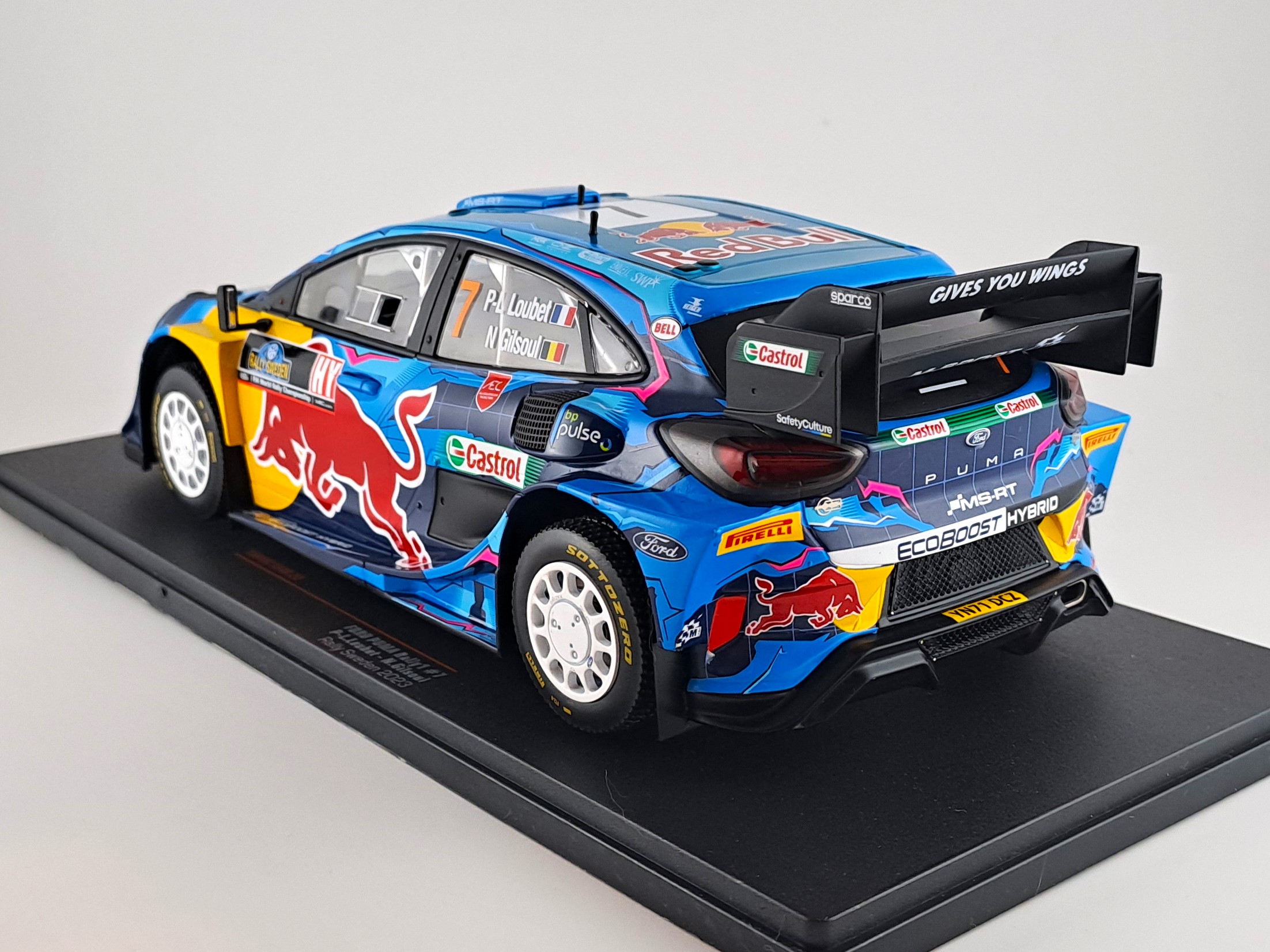 Ford Puma No.7 WRC1 Rallye Sweden P-L.Loubet/N.Gilsoul 2023  1:18 IXO