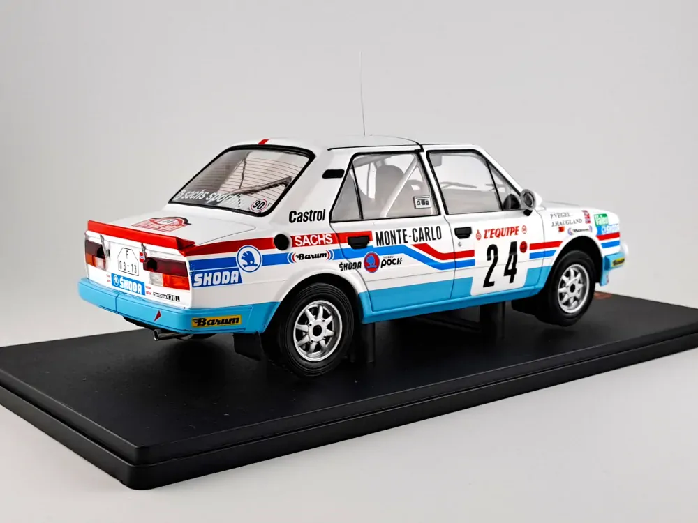 Škoda 130 L, No.24, WRC, Rally Monte Carlo , J.Haugland/P.Vegel, 1987 1:18 IXO