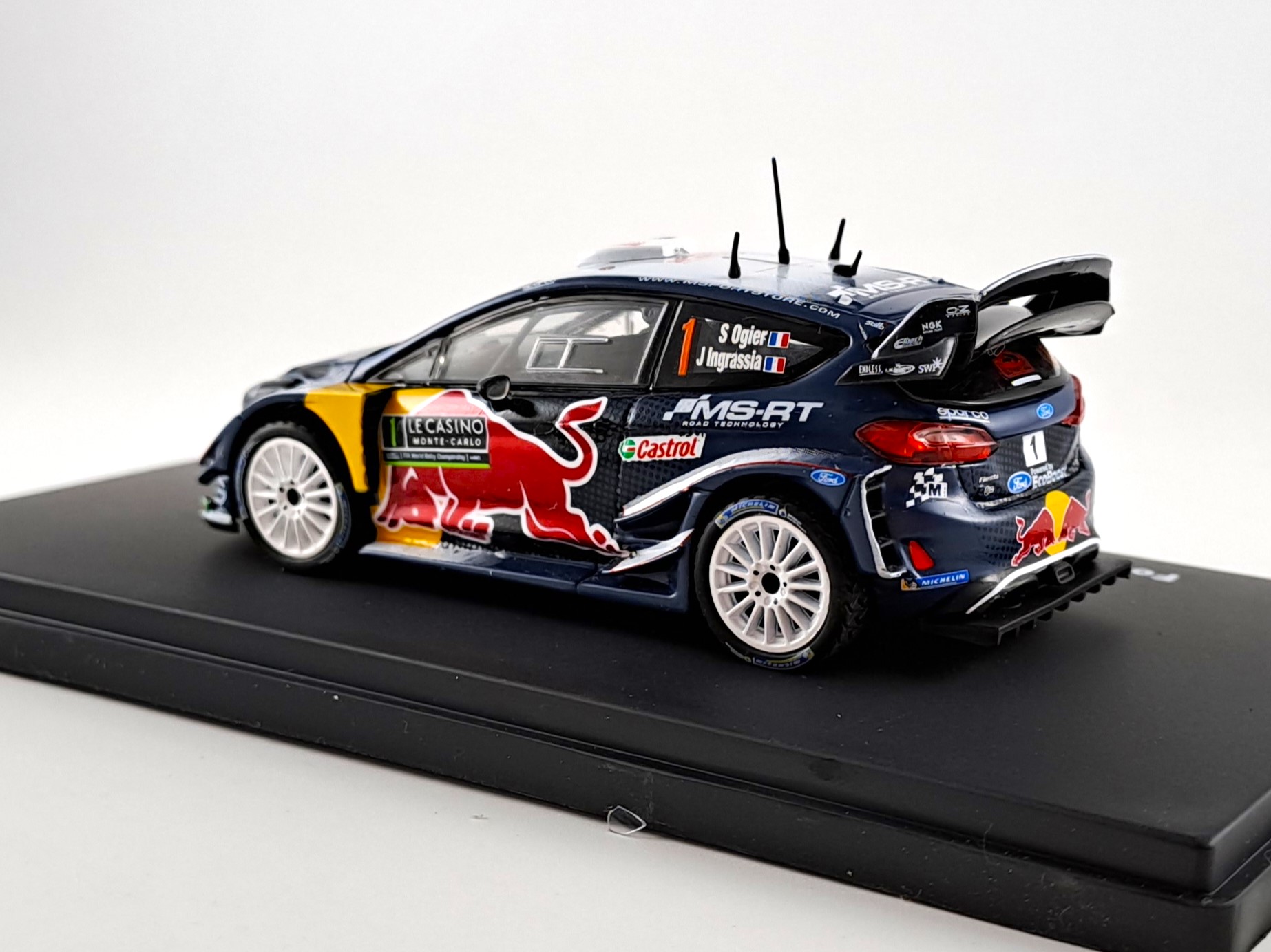 Ford Fiesta WRC no.1, Ogier, rallye Monte Carlo 2018 1:43 DeAgostini
