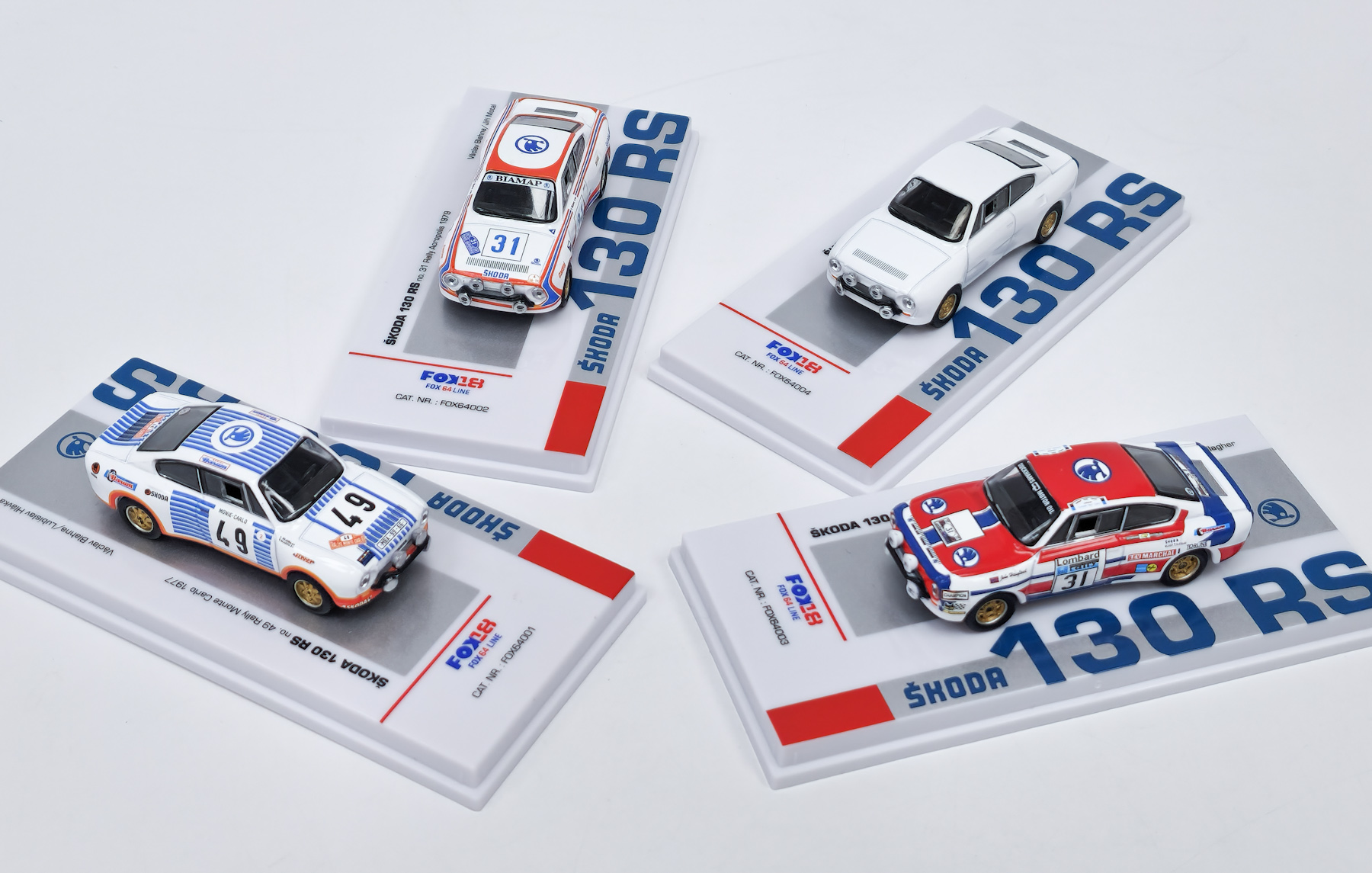 Škoda 130 RS set 1:64 Foxtoys