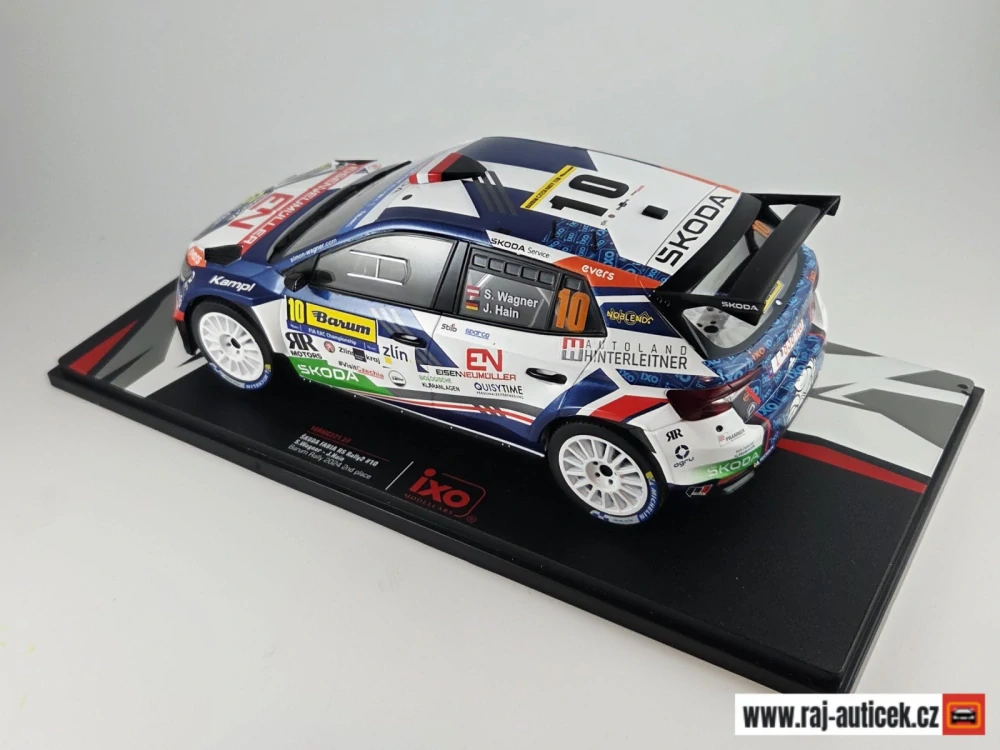 Škoda Fabia Rally2 no.10 Wagner, Barum rallye 2024 1:18 IXO