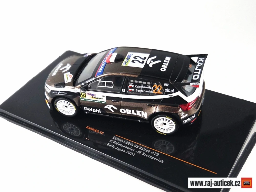 Škoda Fabia Rally2, No.22, Kajetanowitz, rally Japan 2024 1:43 IXO