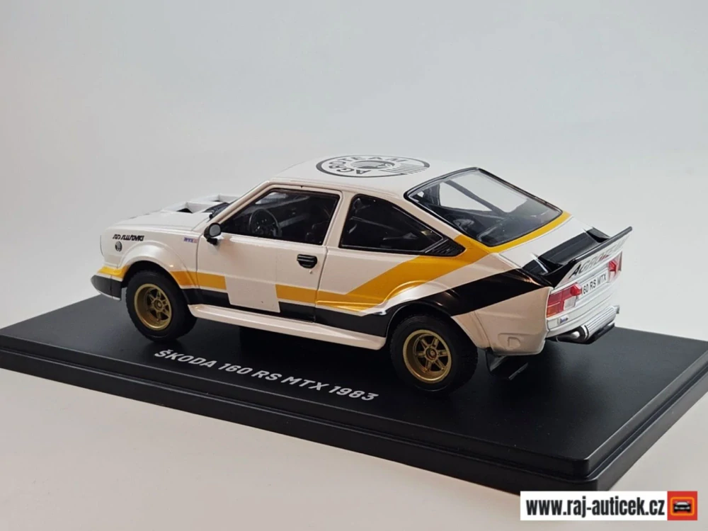 Škoda MTX 160 RS 1:24 časopis Nadčasové Ikony s modelem