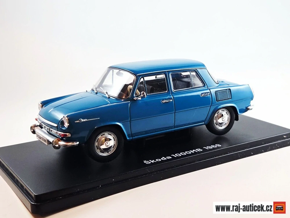 Škoda 1000 MB modrá 1:24 Hachette