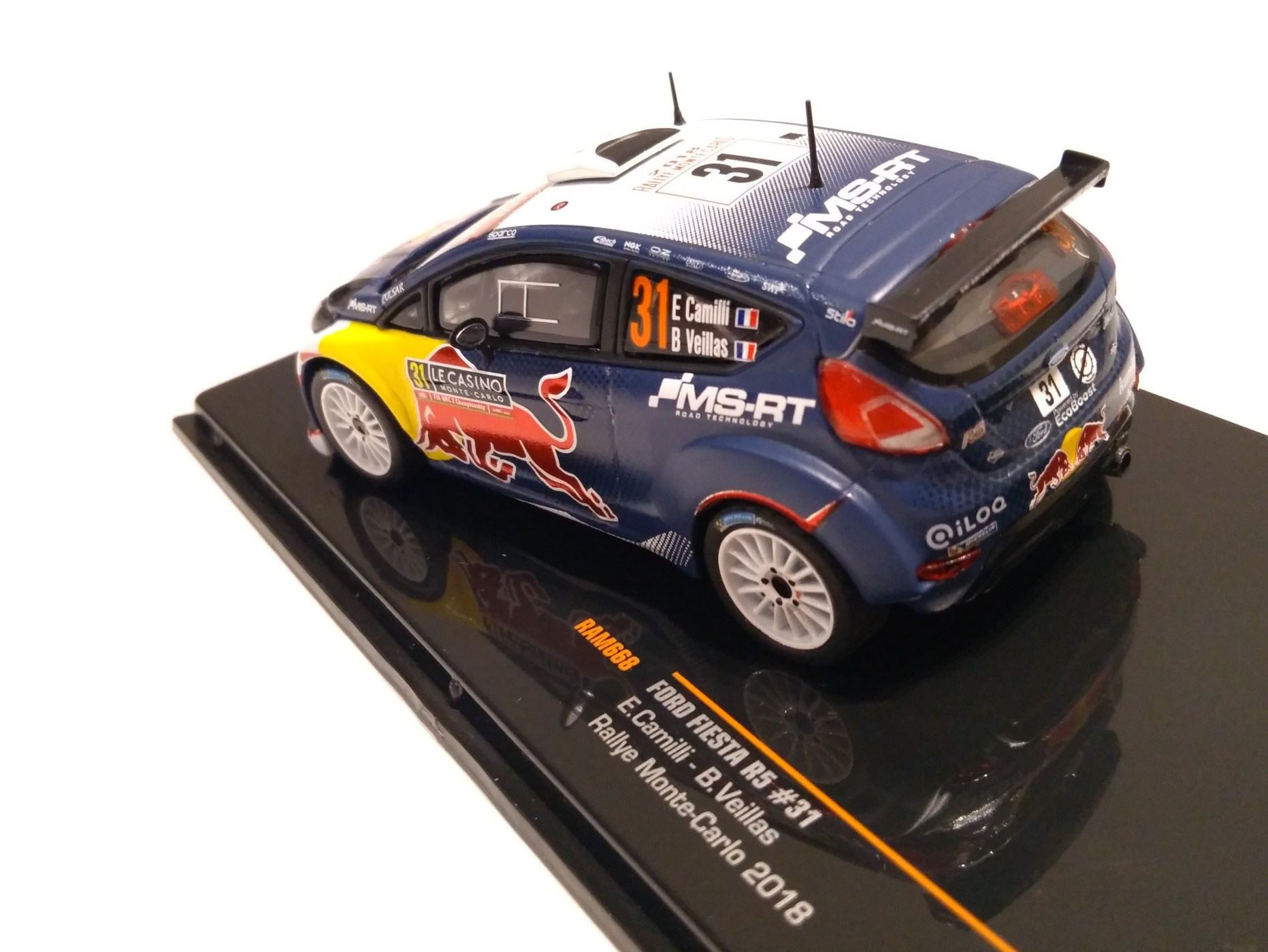 Ford Fiesta R5, No.31 Camilli, rallye Monte Carlo 2018 1:43 IXO
