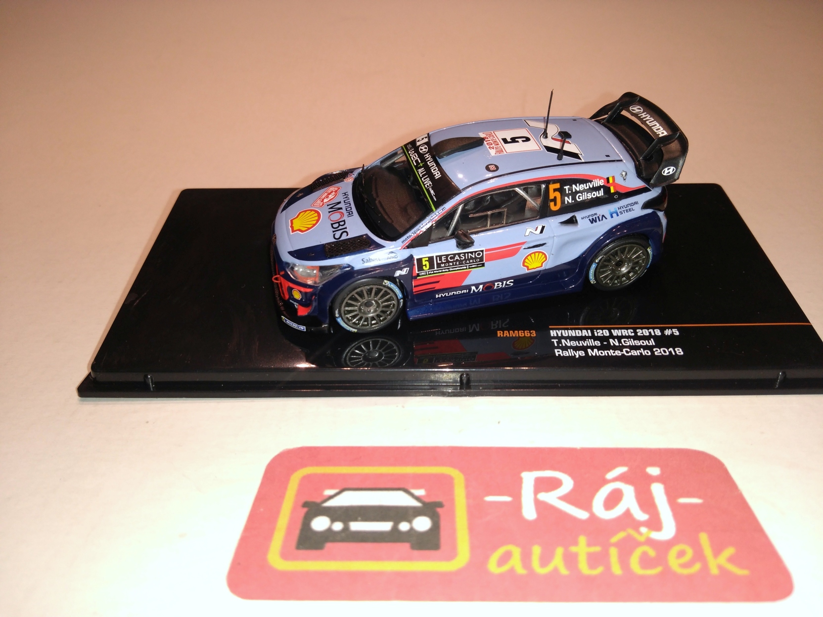 Hyundai i20 WRC, No.5 Neuville/Gilsoul WRC 2018 1:43 IXO