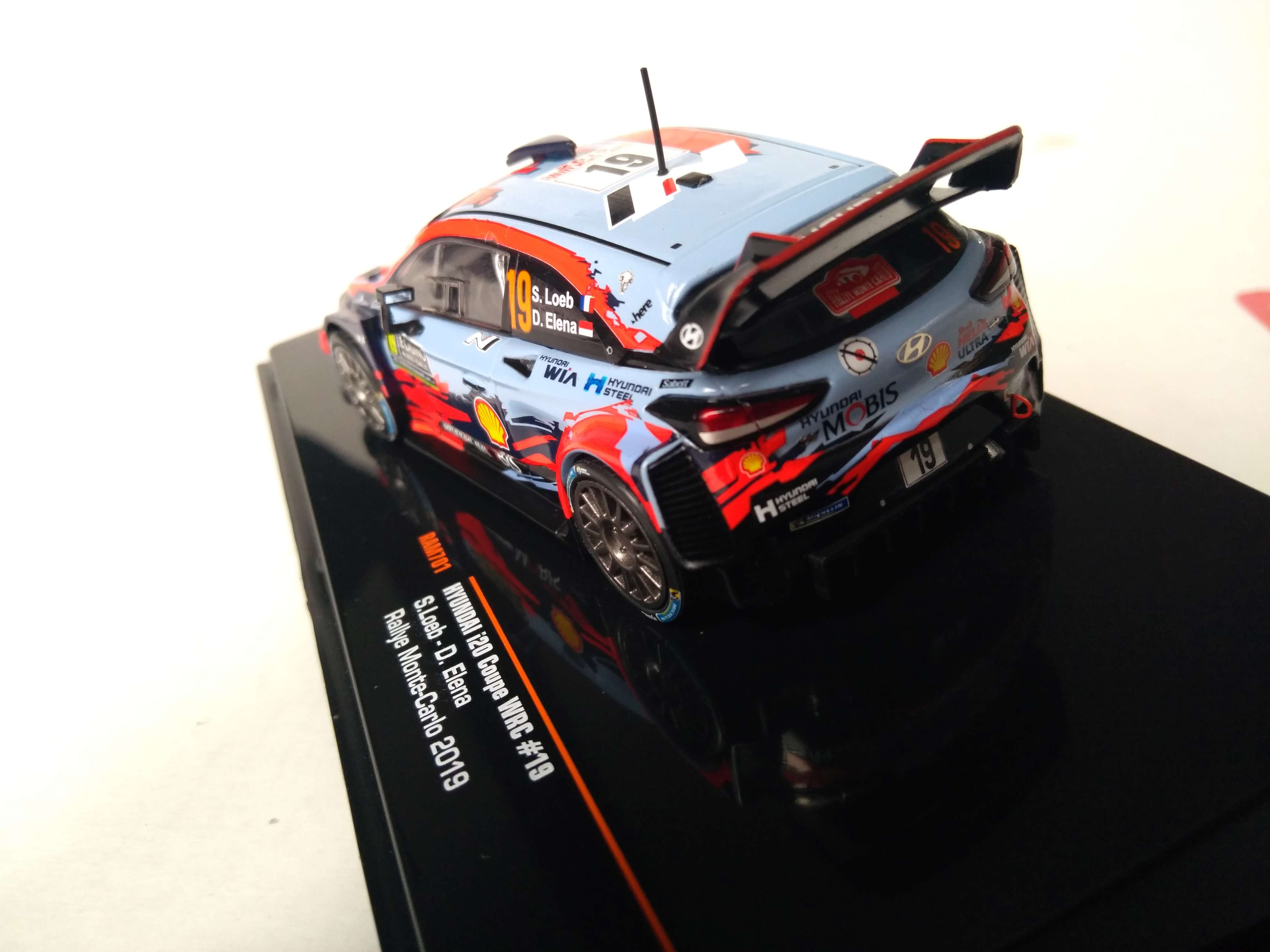 Hyundai i20 WRC, No.19, Loeb, rallye Monte Carlo 2019 1:43 IXO
