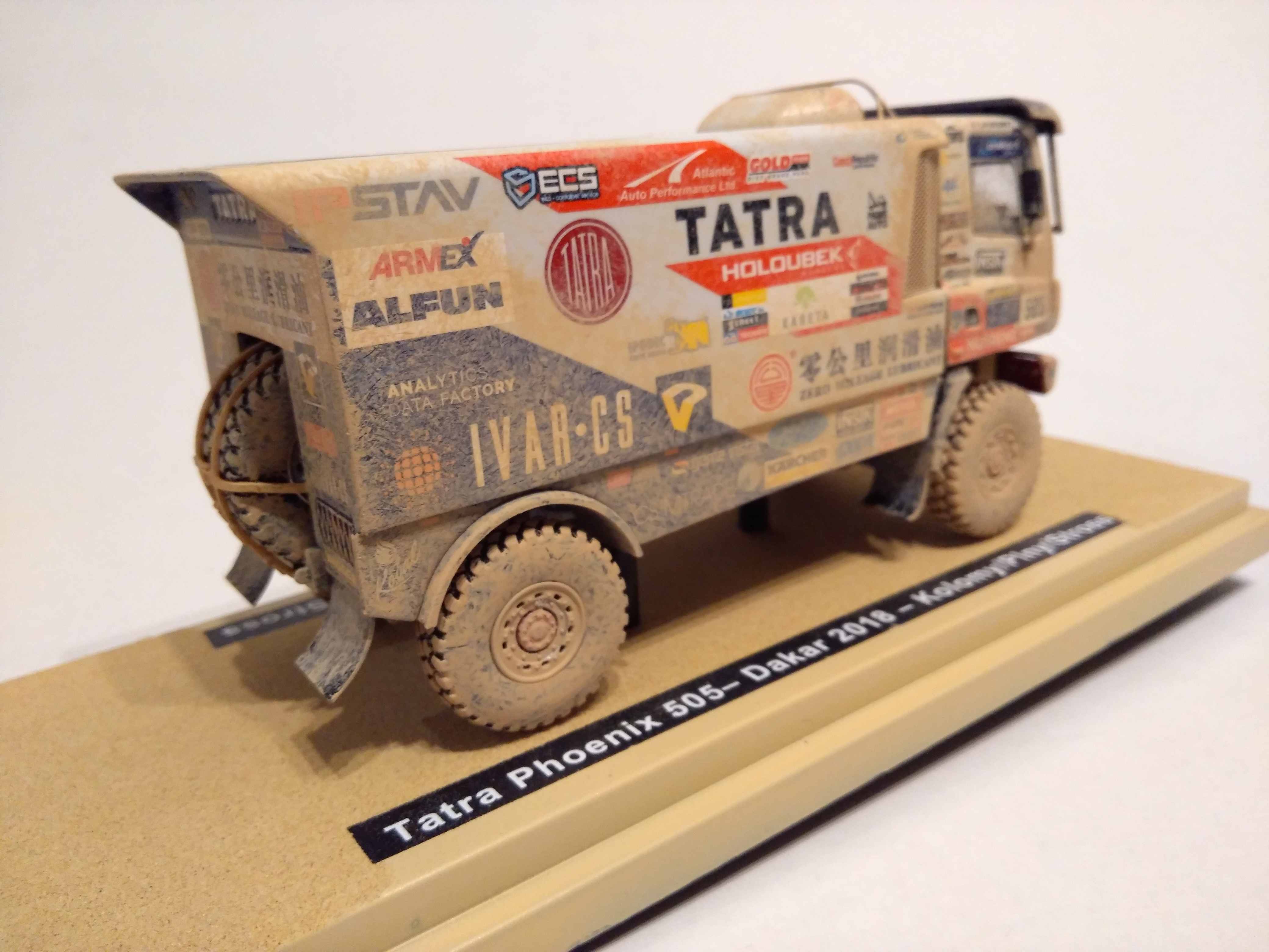 Tatra Phoenix 505 Kolomý Buggyra Team Dakar 2018 (zaprášená verze) 1:43 Scale Masters