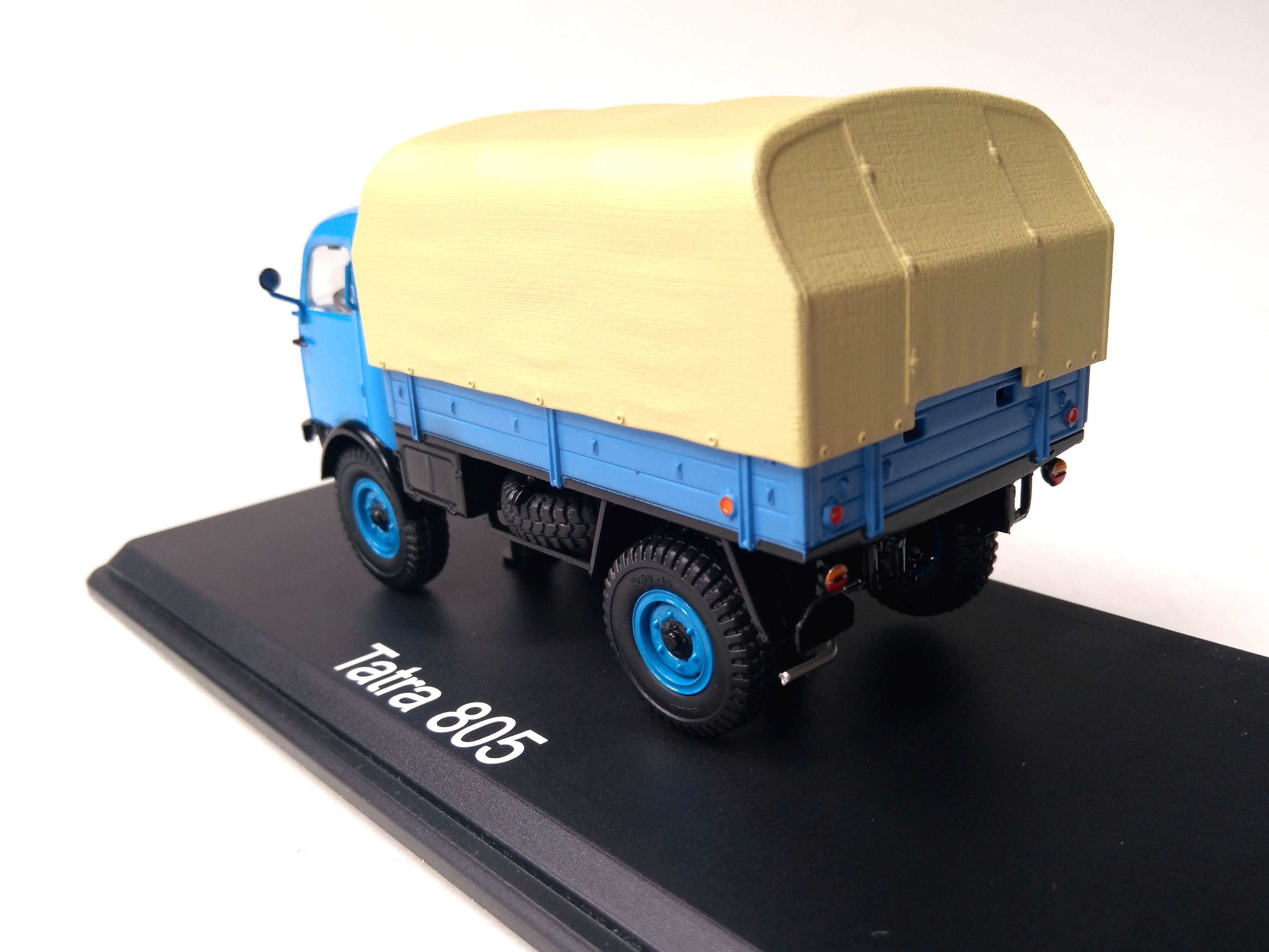 Tatra 805 valník s plachtou modrý 1:43 SSM