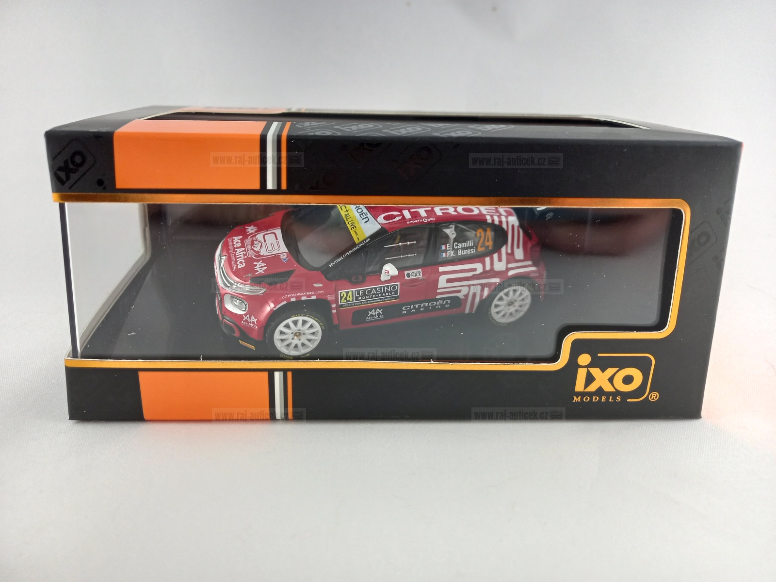 Citroen C3 Rally 2, No.24, Camilli, rallye Monte Carlo 2021 1:43 IXO