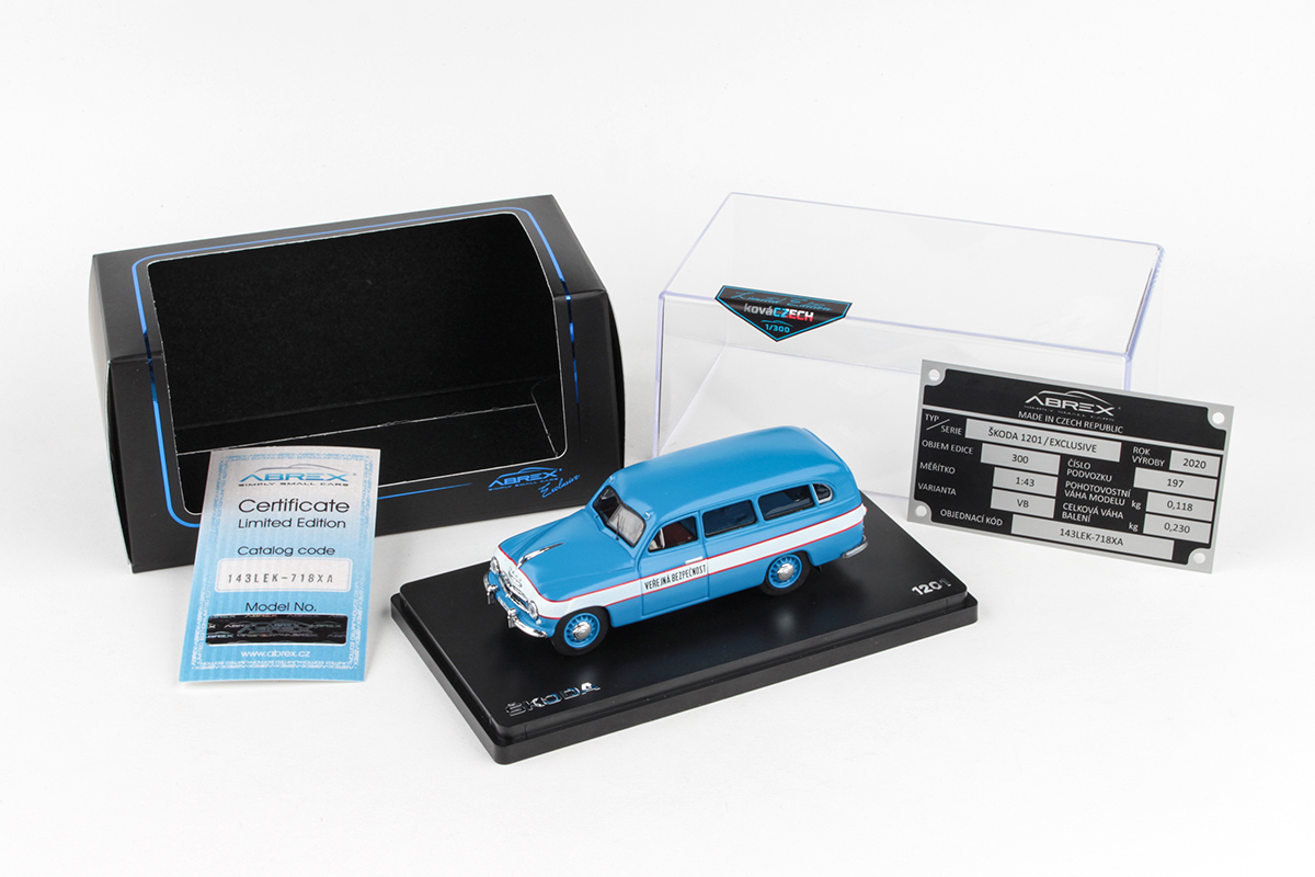 Škoda 1201 Veřejná Bezpečnost 1:43 Abrex KováCZECH