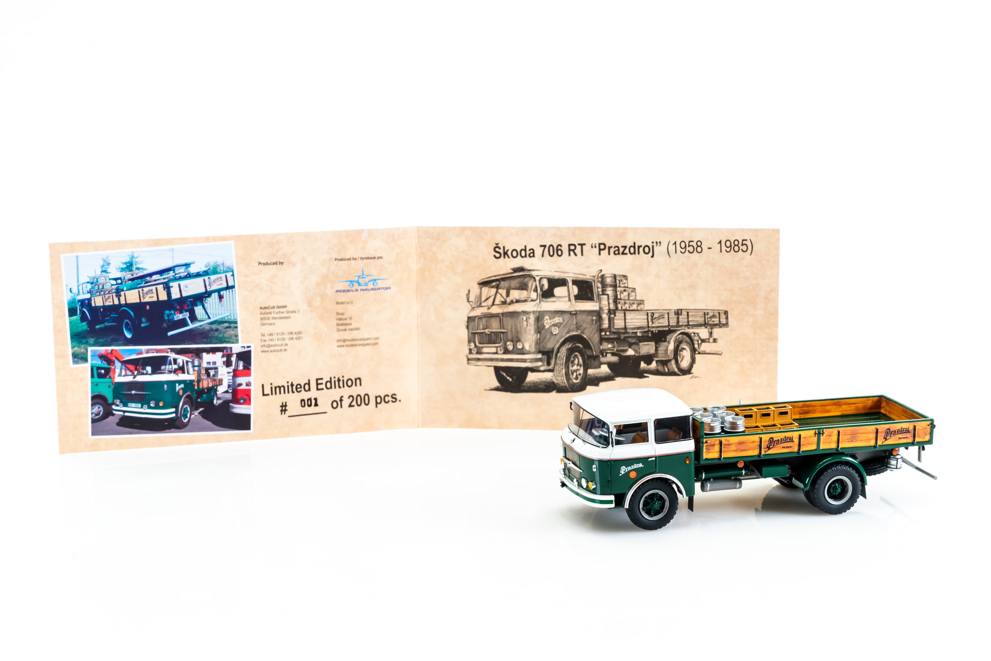 Škoda 706 RT Prazdroj 1:43 AutoCult
