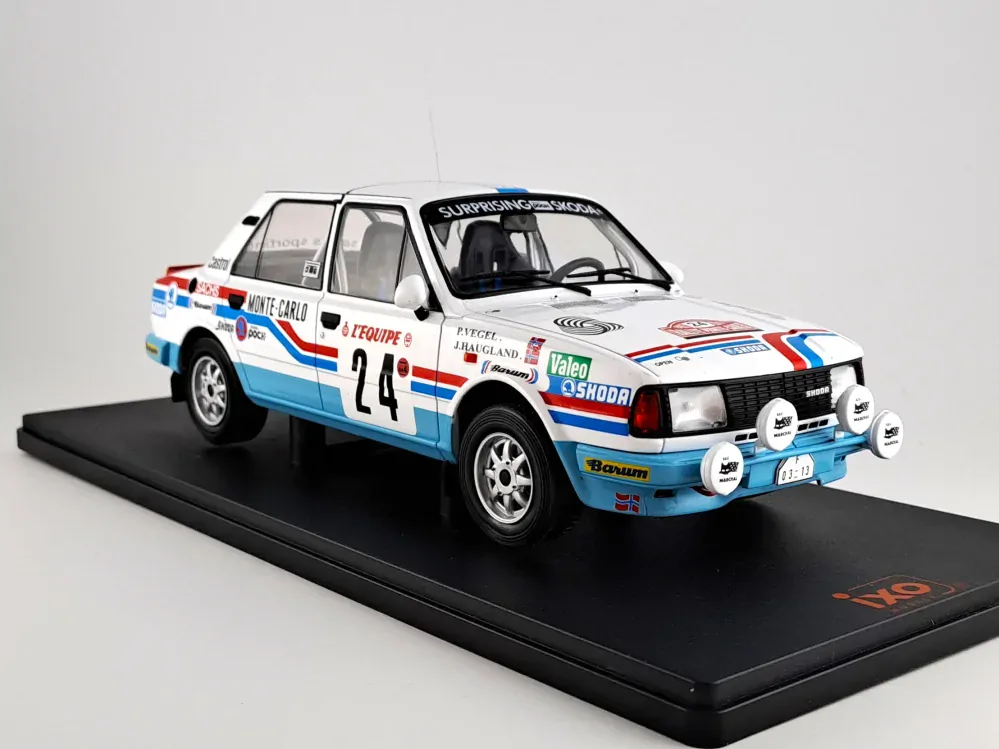Škoda 130 L, No.24, WRC, Rally Monte Carlo , J.Haugland/P.Vegel, 1987 1:18 IXO