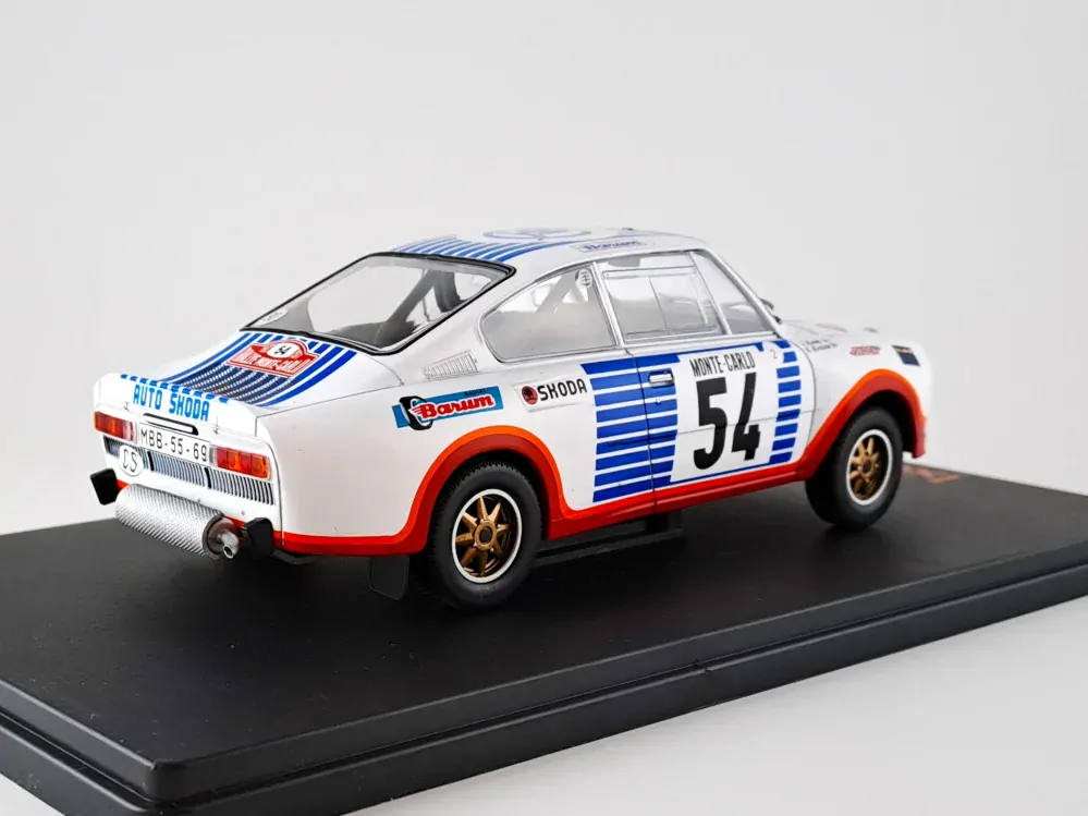Škoda 130 RS, No.54, Kvaizar, rallye Monte Carlo 1977 1:24 IXO