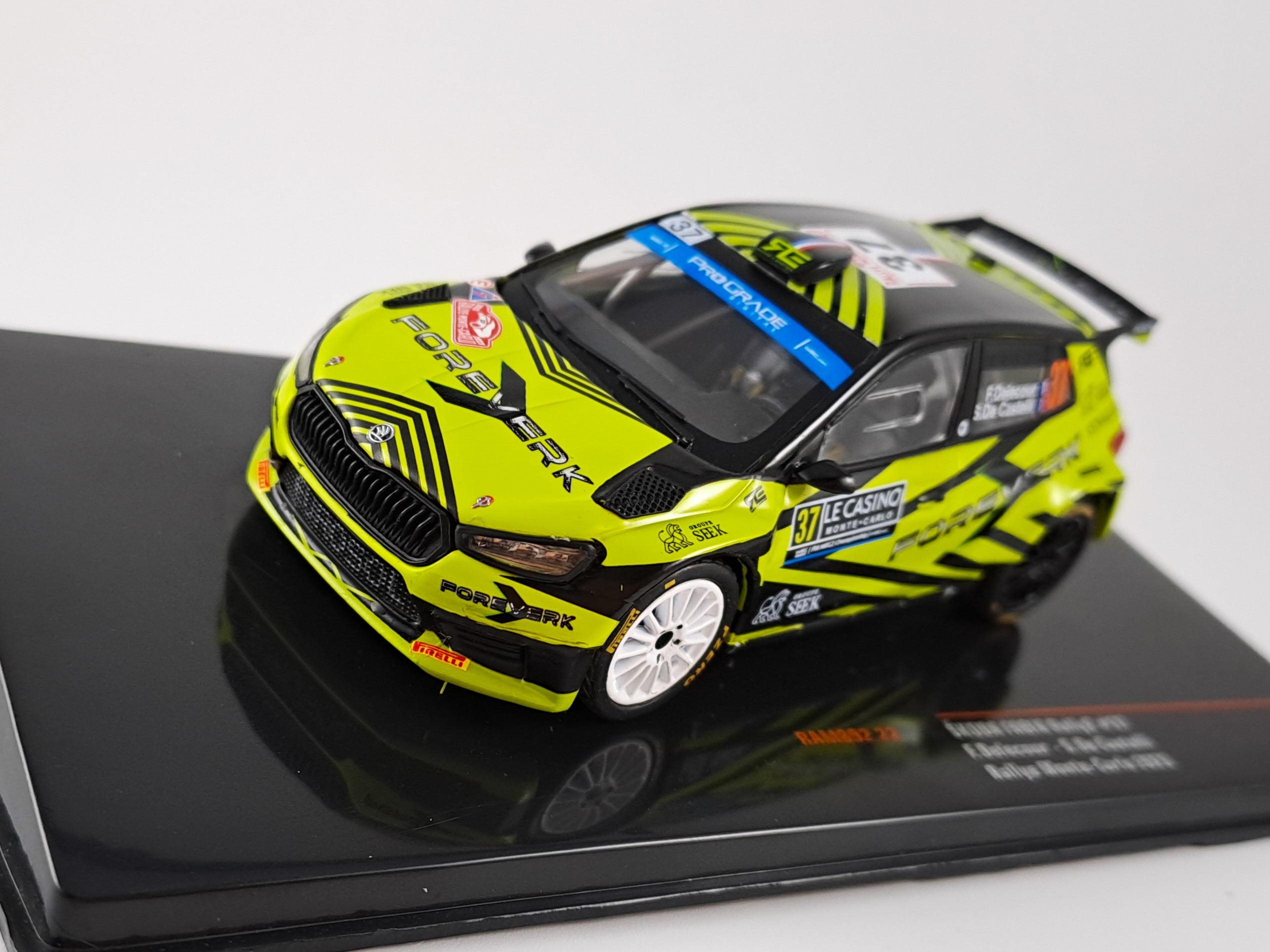Škoda Fabia, No.37, WRC2, Rally Monte Carlo , F.Delecour/S.De Castelli, 2023 1:43 IXO