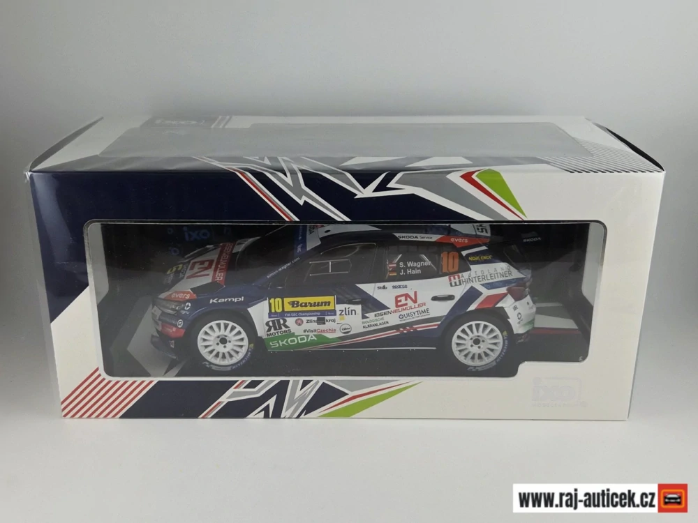 Škoda Fabia Rally2 no.10 Wagner, Barum rallye 2024 1:18 IXO