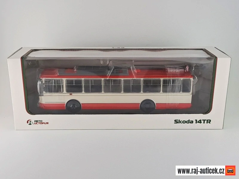 Škoda 14Tr trolejbus červenobílý 1:43 Auto Historia