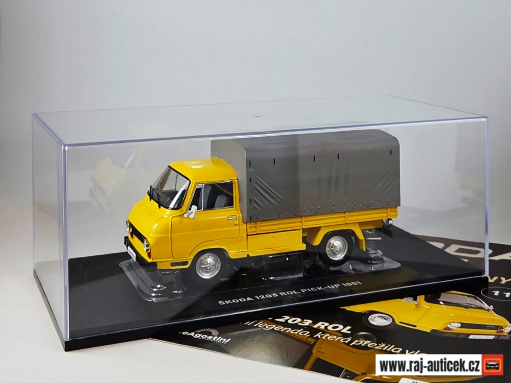 Škoda 1203 ROL 1:24 časopis Nadčasové Ikony no.11 s modelem