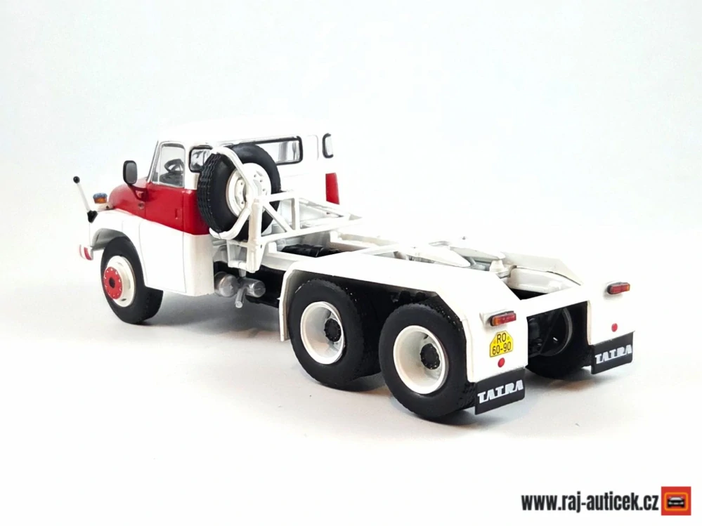 Tatra T148 NT 6x6 červenobílá 1:43 časopis Kultovní Náklaďáky s modelem
