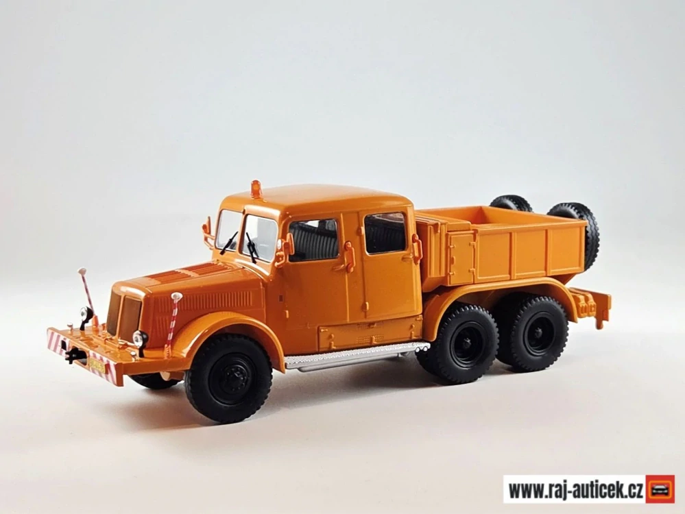 Tatra 141 tahač oranžový 1:43 časopis Kultovní Náklaďáky s modelem