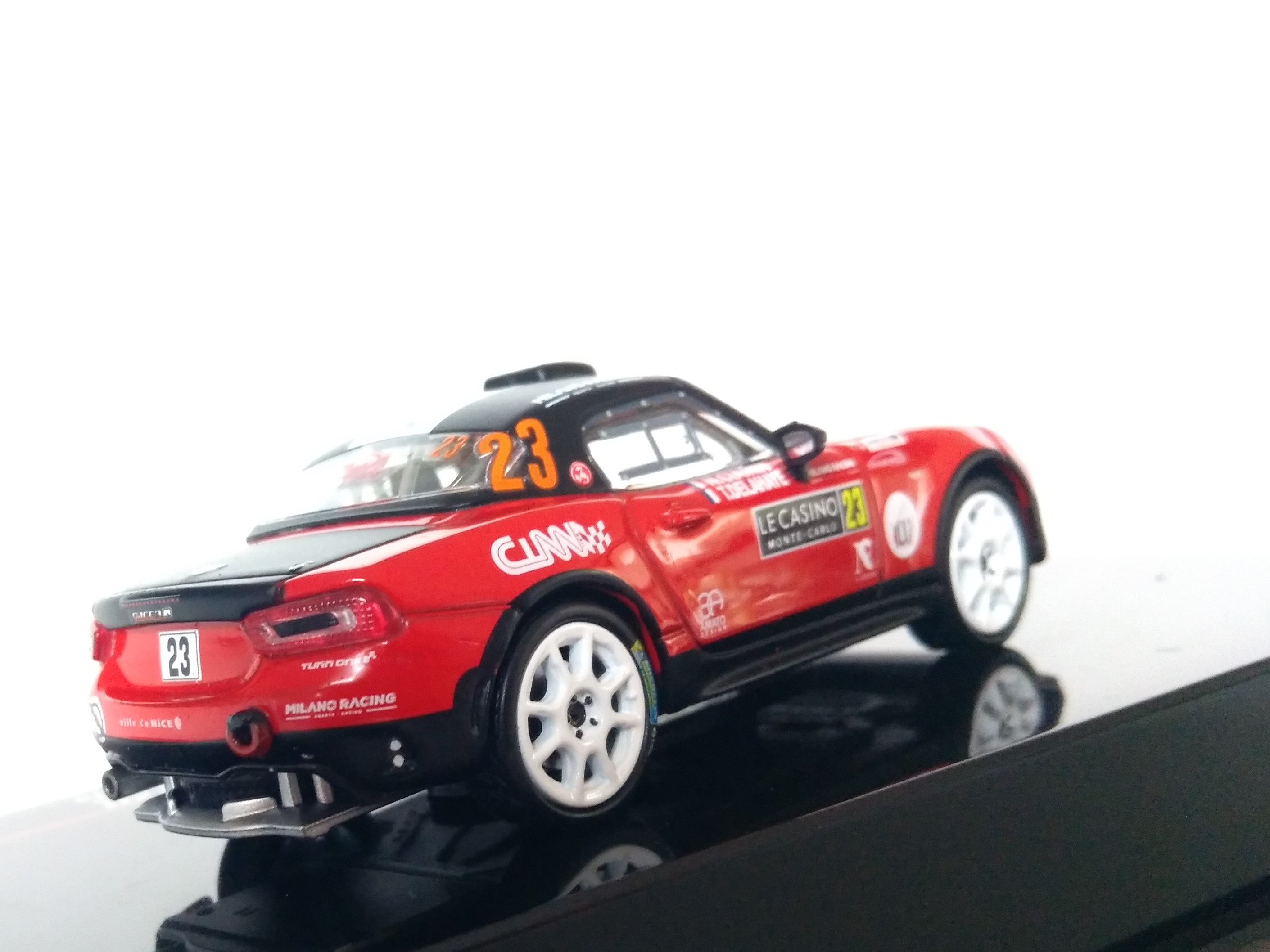 Fiat Abarth 124 RGT, No.23, N.Ciamin/T.de la Haye, rallye Monte Carlo 2018 1:43 IXO