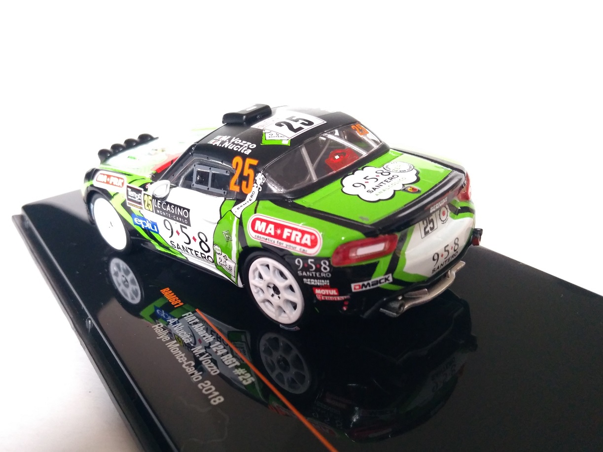 Fiat Abarth 124 RGT, No.25, Nucita/Vozzo, rallye Monte Carlo 2018 1:43 IXO