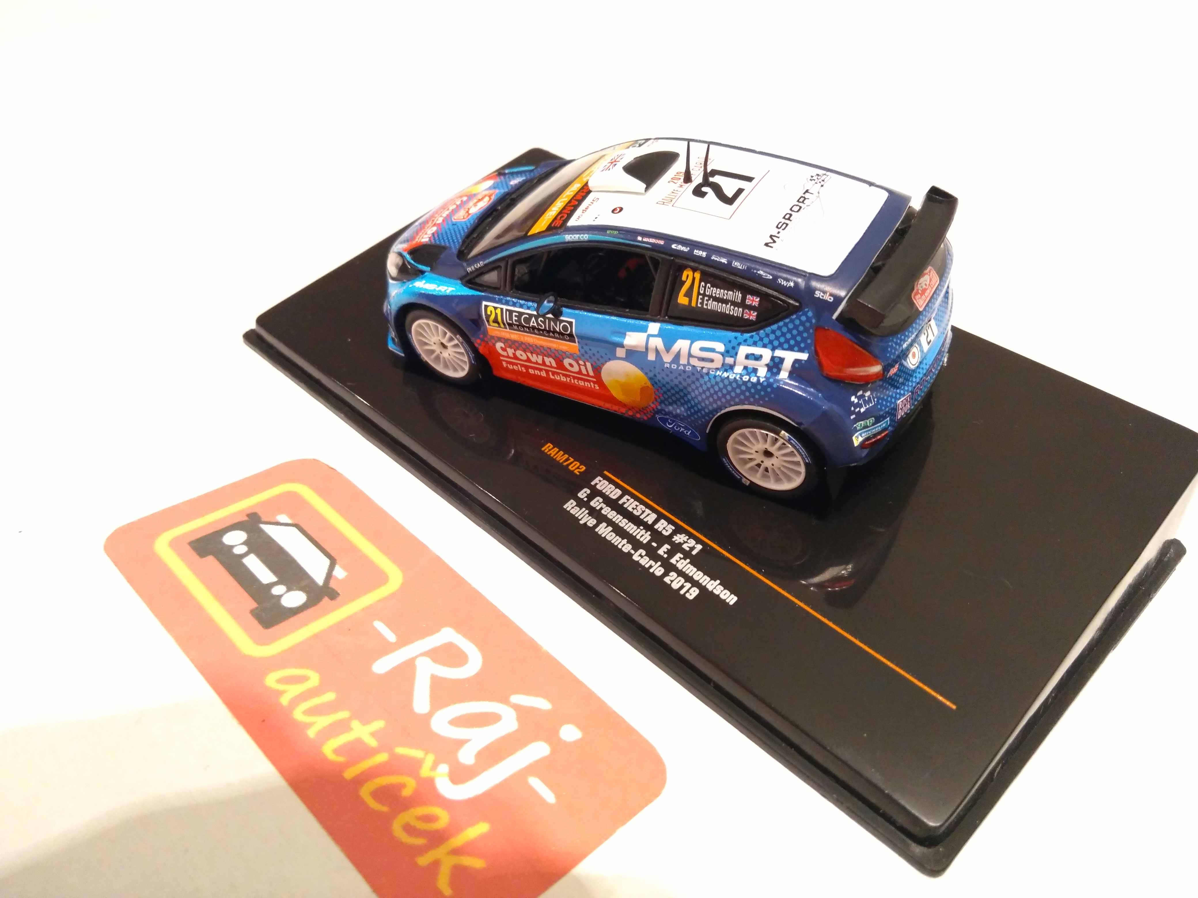 Modèle Réduit Ford Fiesta Wrc, No.44, Rally Monte Carlo Ggreensmitheedmondson 2021