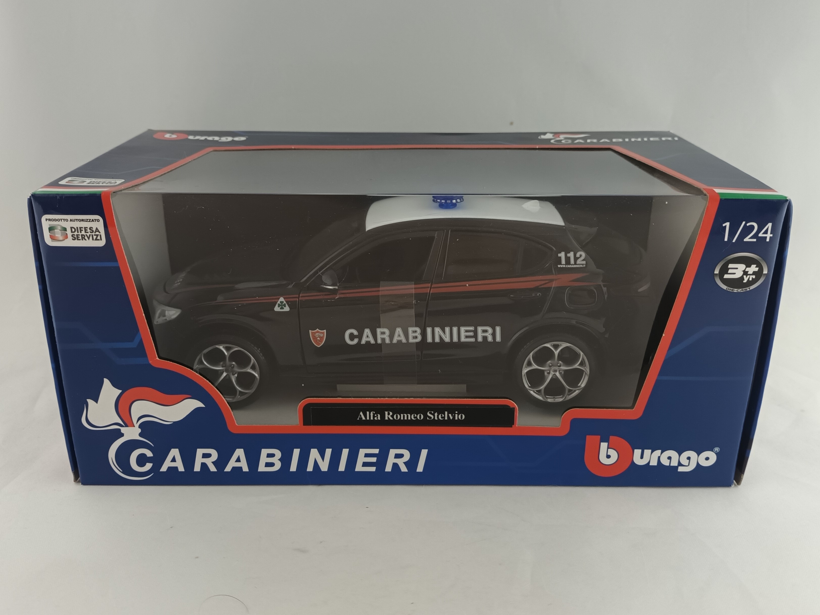 Alfa Romeo Stelvio Carabinieri 1:24 Bburago