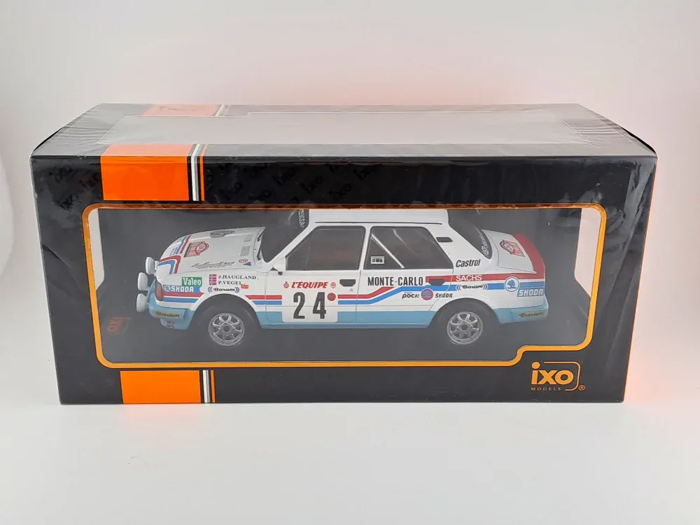 Škoda 130 L, No.24, WRC, Rally Monte Carlo , J.Haugland/P.Vegel, 1987 1:18 IXO