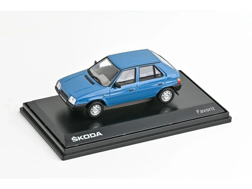 Škoda Favorit 136L (1988) - Modrá Škoda 1:43 Abrex