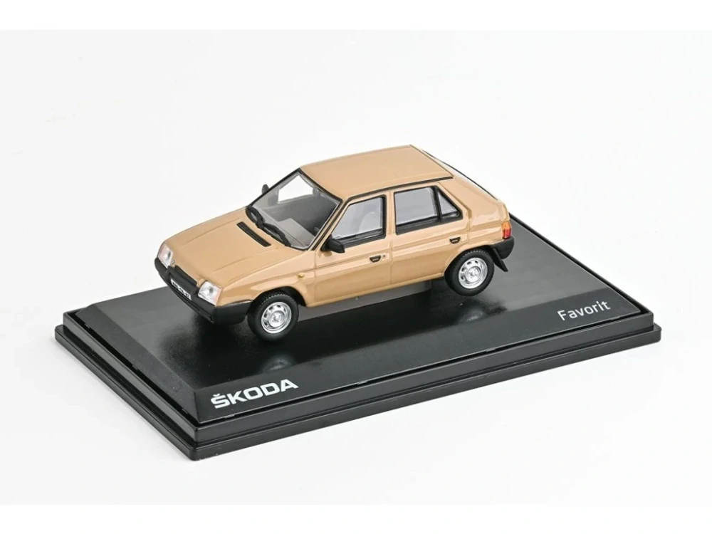 Škoda Favorit 136L (1988) - Hnědá Beduínská 1:43 Abrex
