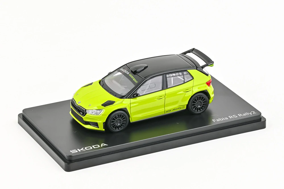 Škoda Fabia IV RS Rally2 (2022) Zelená Mamba 1:43 Abrex