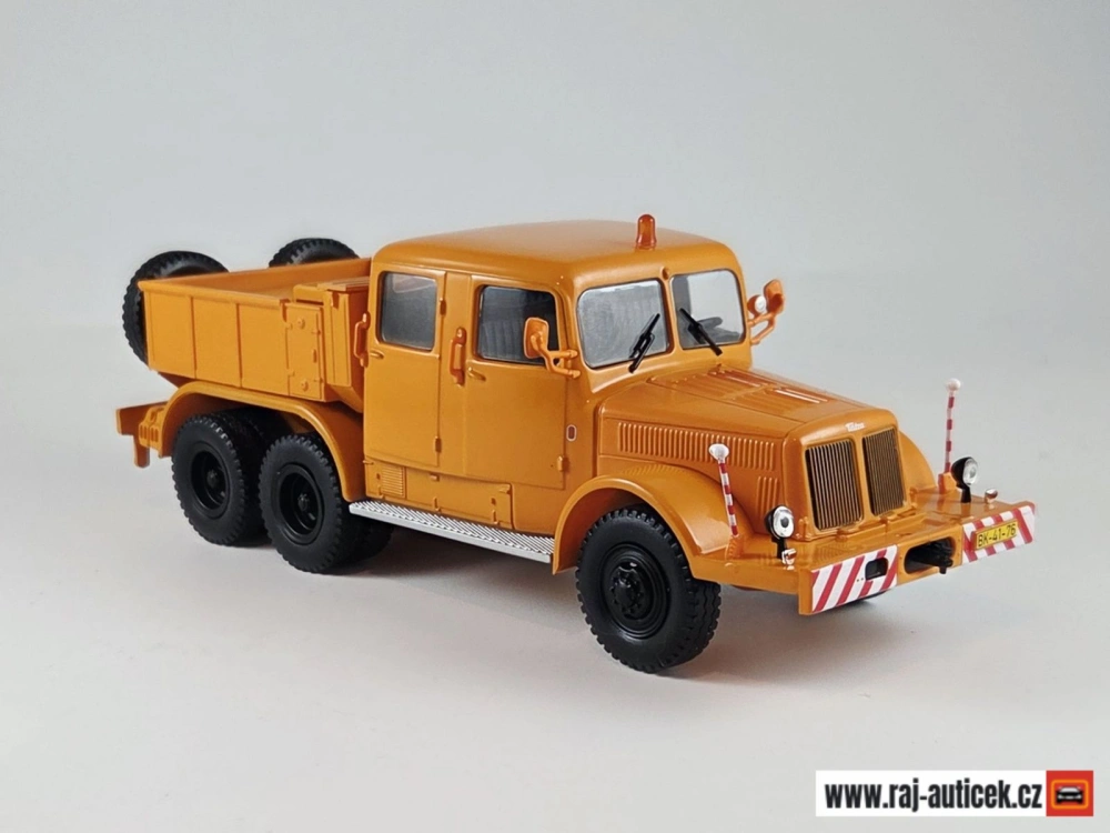 Tatra 141 tahač oranžový 1:43 časopis Kultovní Náklaďáky s modelem