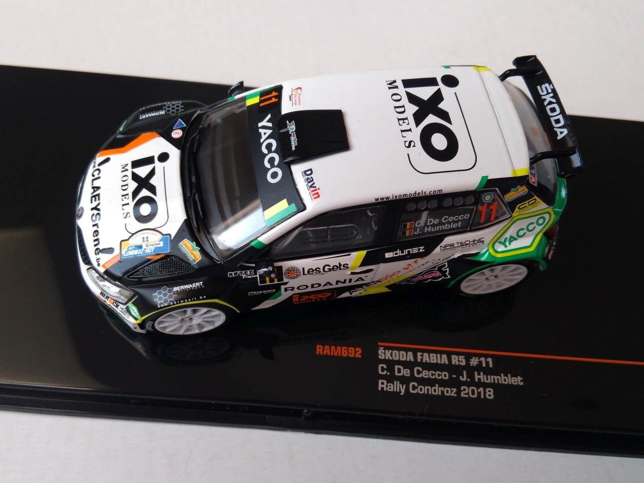 Škoda Fabia R5, No.11 WRC 2018 1:43 IXO
