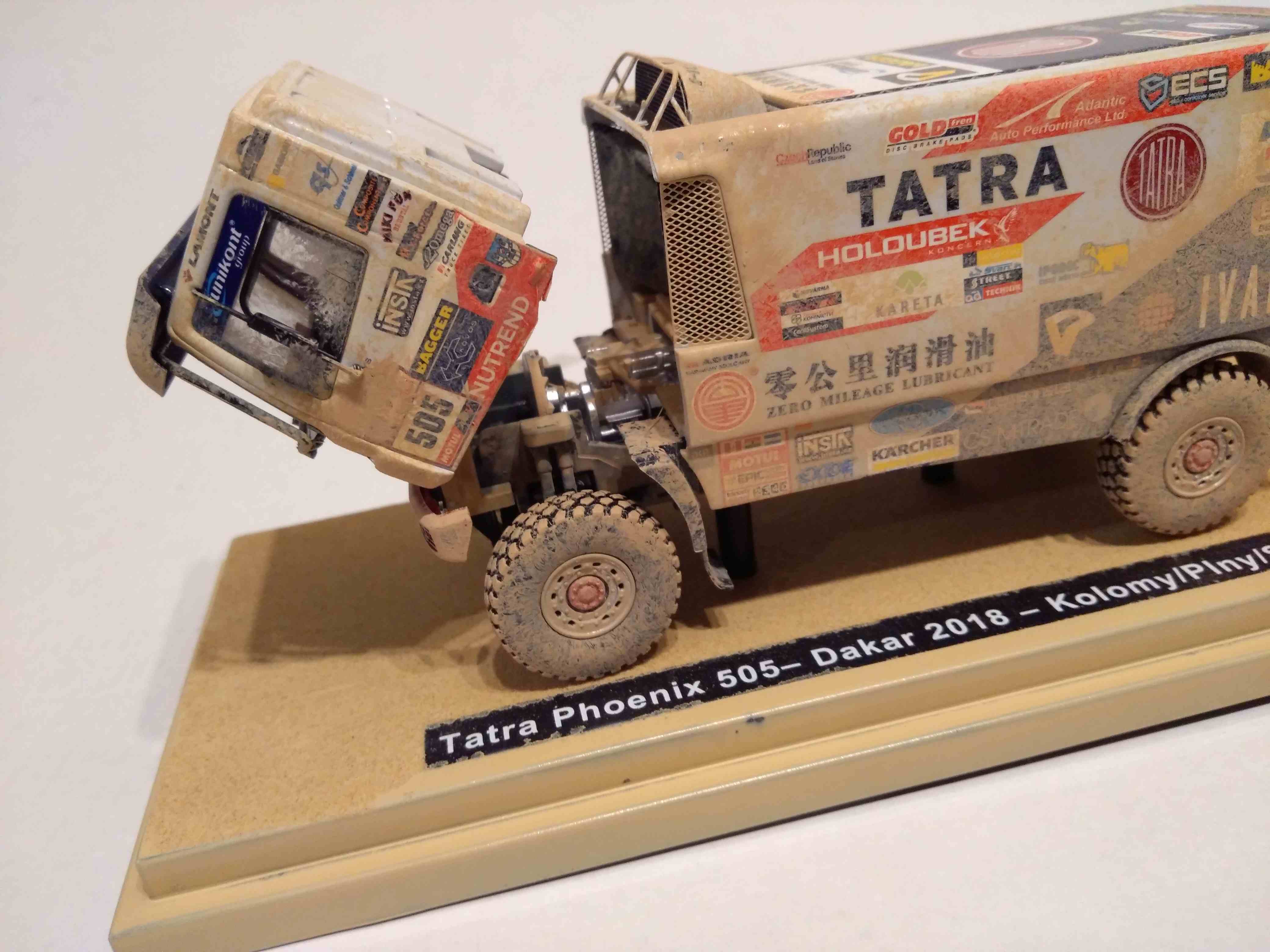 Tatra Phoenix 505 Kolomý Buggyra Team Dakar 2018 (zaprášená verze) 1:43 Scale Masters