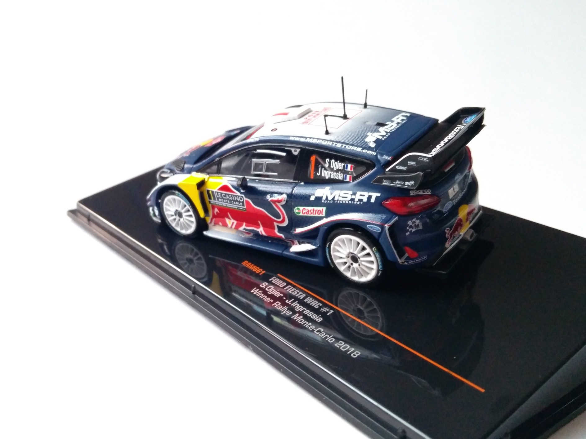 Ford Fiesta WRC, No.1 Ogier WRC 2018 1:43 IXO
