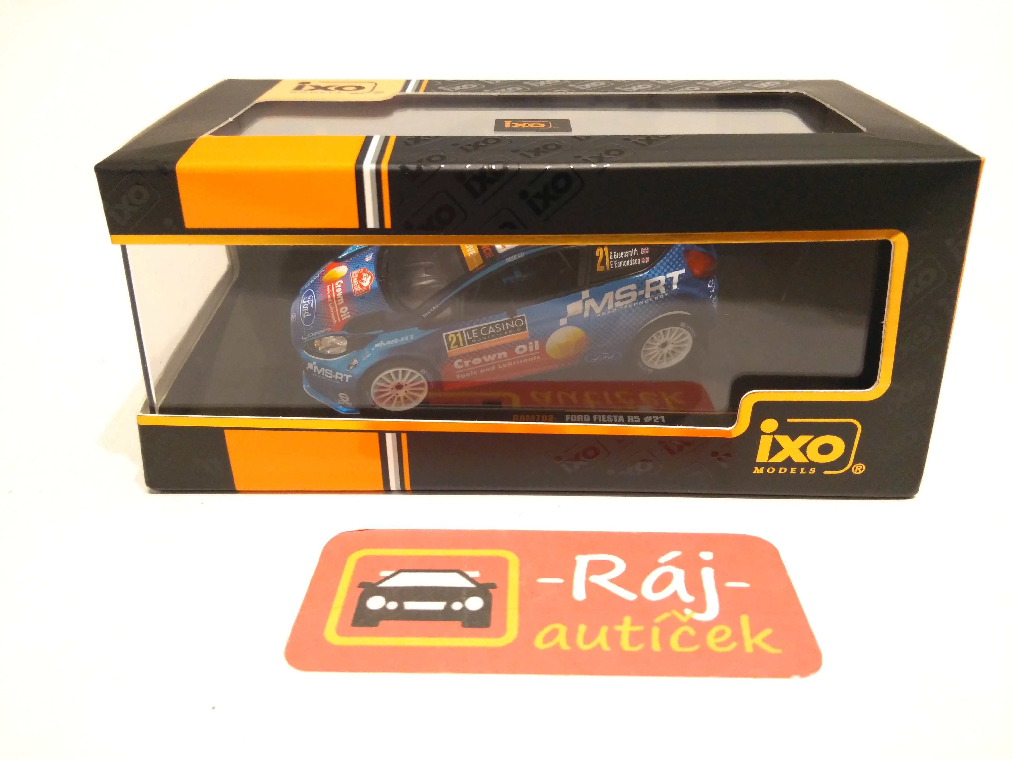 Ford Fiesta R5 WRC, No.21, Greensmith, rallye Monte Carlo 2019 1:43 IXO
