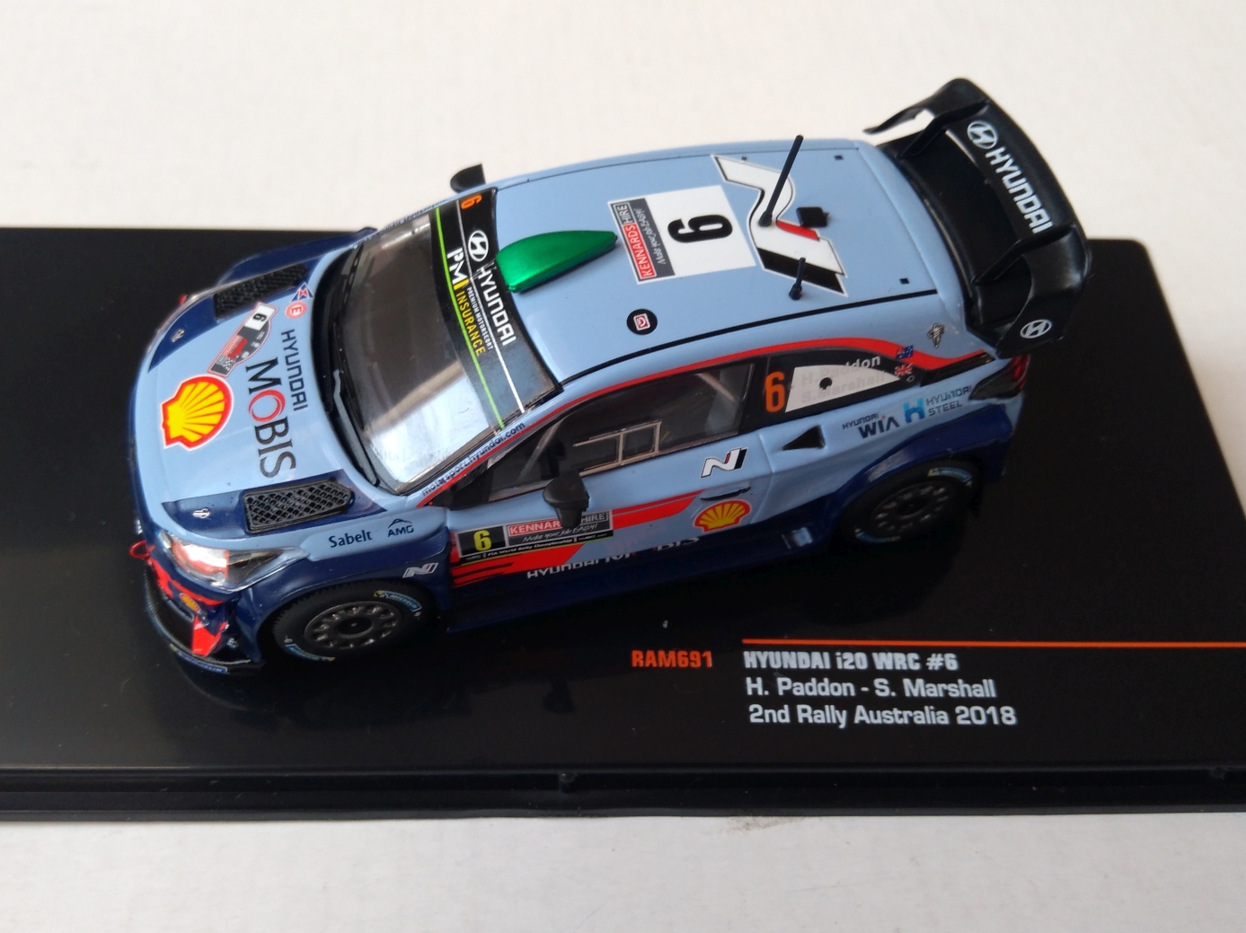Hyundai i20 WRC, No.6 Paddon WRC 2018 1:43 IXO