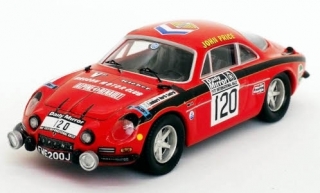 Alpine Renault A110, No.120, Price, RAC rallye 1972 1:43 Trofeu