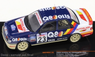 Ford Sierra RS Cosworth, No.23, Evans, RAC rallye 1991 1:43 IXO