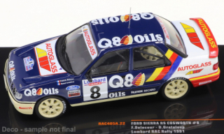 Ford Sierra RS Cosworth, No.8, Delecour, RAC rallye 1991 1:43 IXO