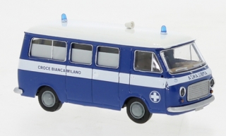 Fiat 238 bus Croce Bianca Milano 1966 1:87 Brekina
