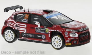 Citroen C3 No.21 WRC2 Rally Monte Carlo Y.Rossel/A.Dunand 2023 1:43 IXO