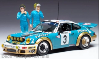 Porsche Carrera RS, No.3, Rally Monte Carlo , Winner Monte Carlo Series 1 with figurines, J.P.Nicolas/V.Laverne, 1978 1:43 IXO